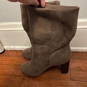 brown heeled boots